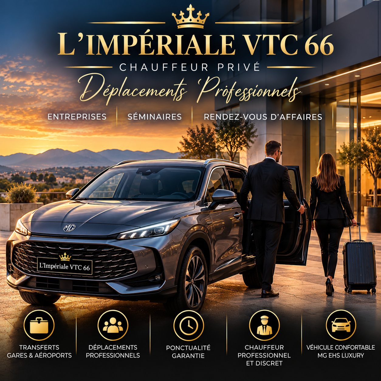 Chauffeur privé VTC – Déplacements professionnels