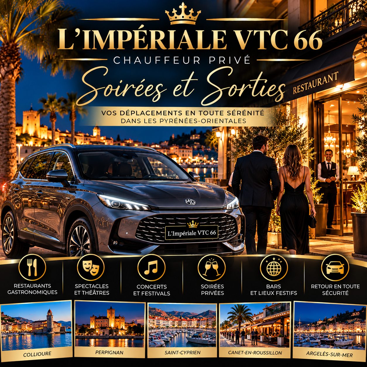 Chauffeur privé VTC – Soirées et sorties